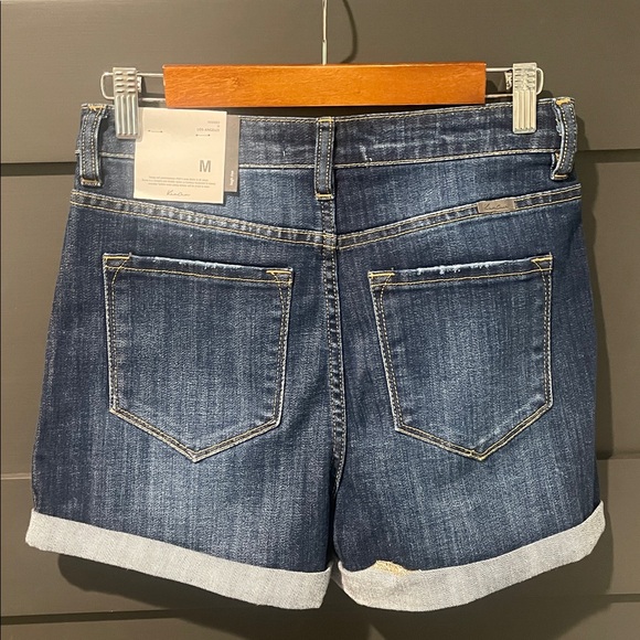 KanCan Dark Blue Stretch Jean Shorts Size M - Picture 3 of 6